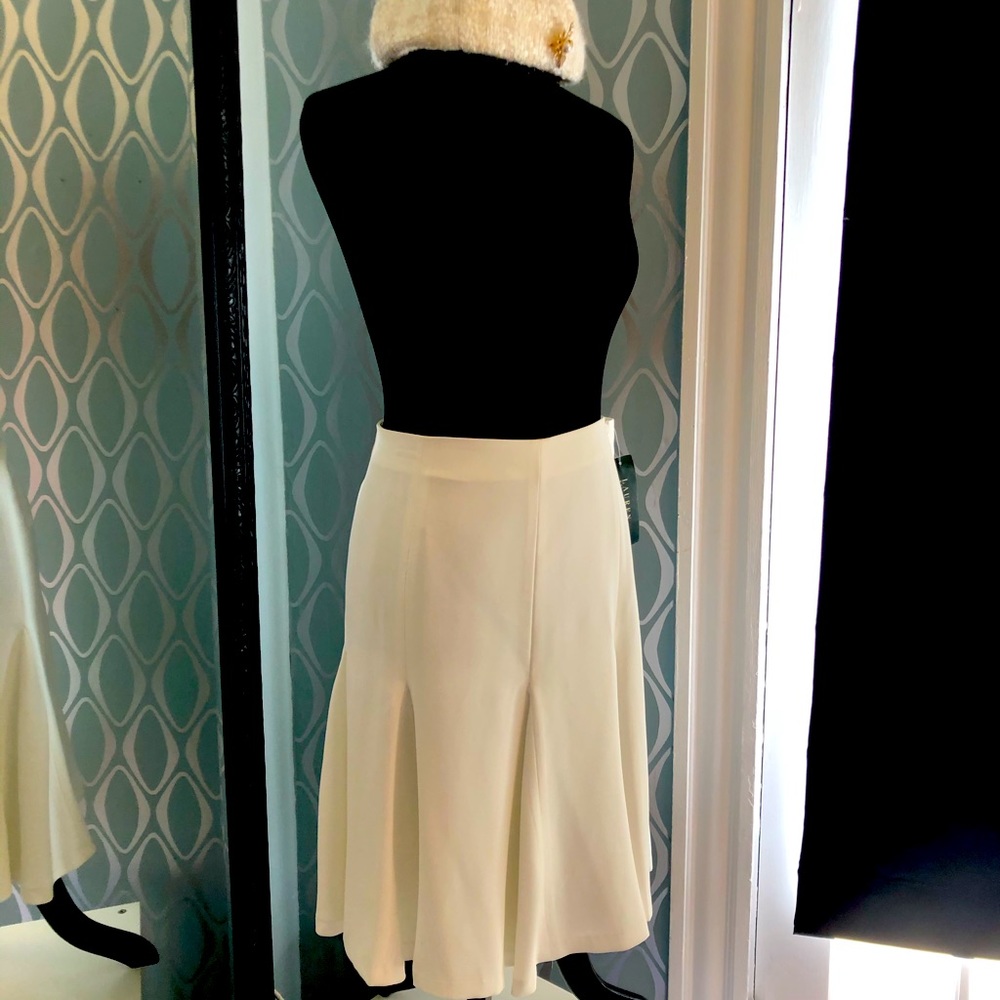 Ralph Lauren Ivory flared skirt.
